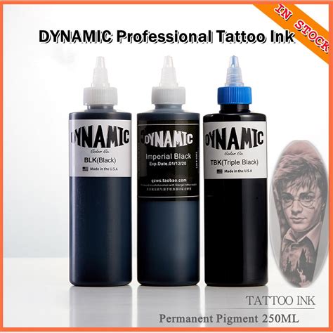 DYNAMIC 250ml Tattoo Ink Professional Permanent Pigment 16 Colors For