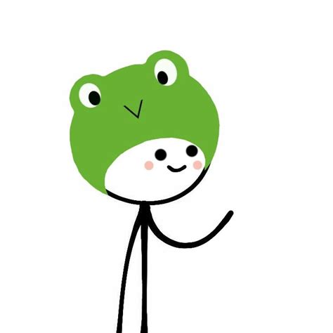 This Stickman Is Just A Frog There Is No Other Feature Frog Wallpaper