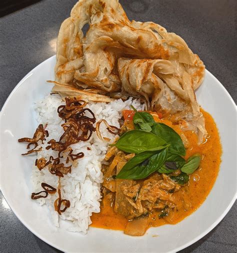 Made Red Curry And Roti Canai Recipe From Jess R Masterchefau