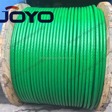 Low Price Different Colors PVC Coated Galvanized 6x7 Fc Steel Wire Rope