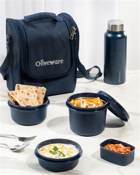 Microwave Safe Steel Lunch Box Convenient And Durable Oliveware India