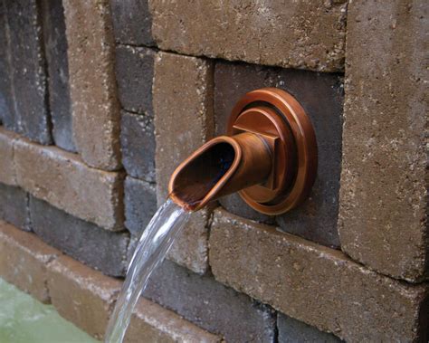 Circle Wall Mounted Copper Water Spout Water Garden Uk