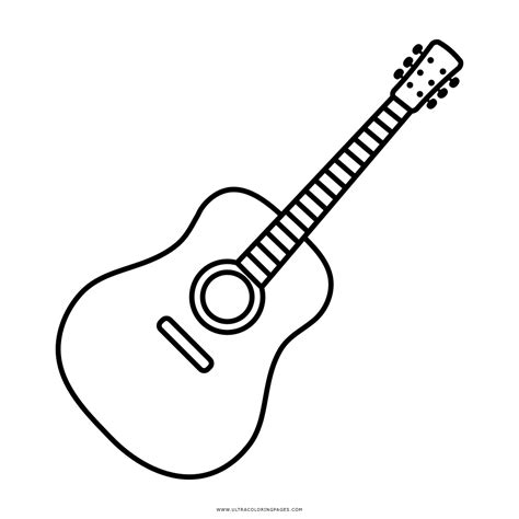 Dibujo De Guitarra Para Colorear Ultra Coloring Pages