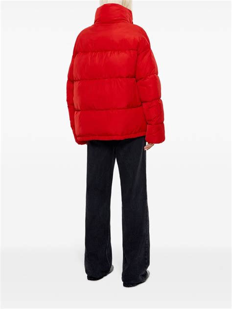 Bimba Y Lola Logo Plaque Jacket Red FARFETCH