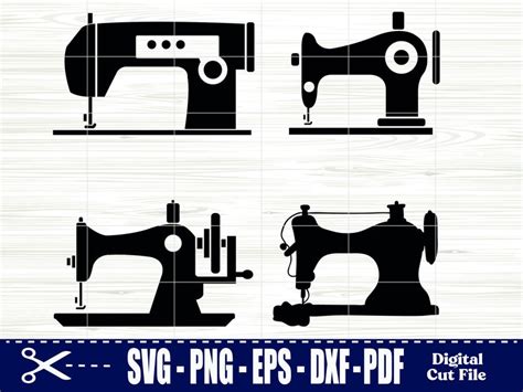 Sewing Svg Bundle Sewing Machine Svg Seamstress Tailor Png Dxf