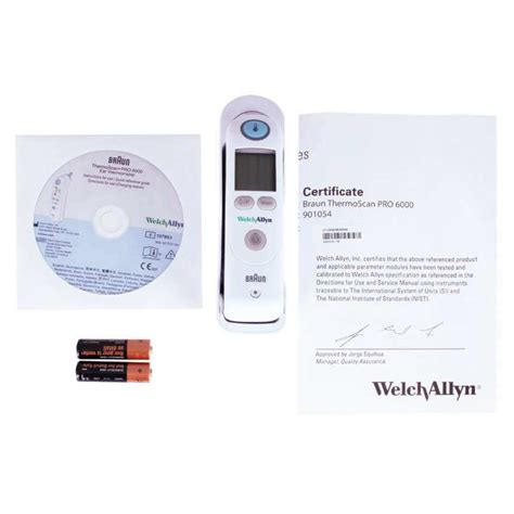 Welch Allyn Braun Thermoscan Pro 6000 Ohrthermometer Kaufen Doccheck Shop