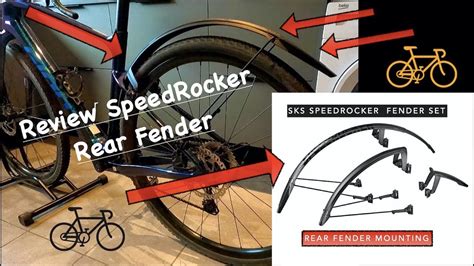 Sks Speedrocker Bike Fender Review Mounting The Rear Fender Youtube