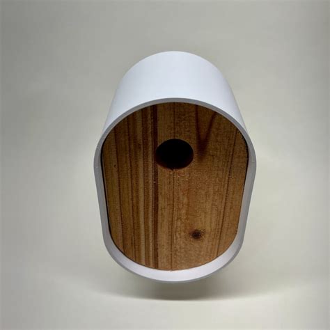 Modern White Birdhouse - Etsy