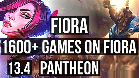 Fiora Vs Panth Top M Mastery Games Solo Kills Godlike