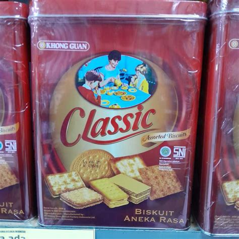 Jual KHONG GUAN CLASSIC ASSORTED BISCUIT KEMASAN KALENG BERAT BERSIH