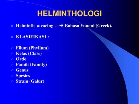 Ppt Helminthologi Powerpoint Presentation Free Download Id2917216