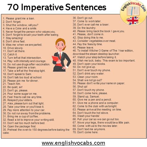 10 Examples Of Imperative Sentences