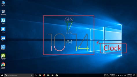 How To Set A Clock On Desktop Youtube