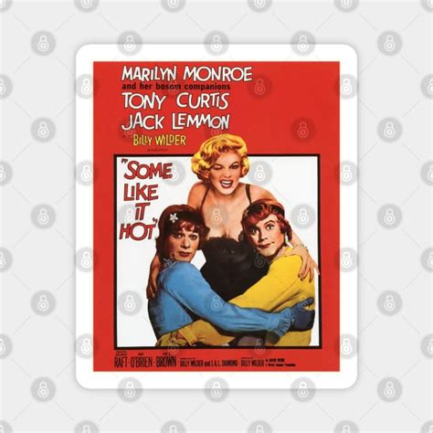 Some Like It Hot Movie Poster Marilyn Monroe Magnet Teepublic