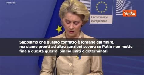 Sottotitoli Ucraina Von Der Leyen Pronti A Nuove Sanzioni Se Putin