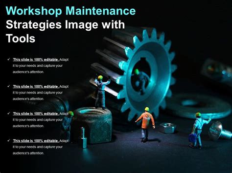 Workshop Maintenance Strategies Image With Tools Powerpoint Slide