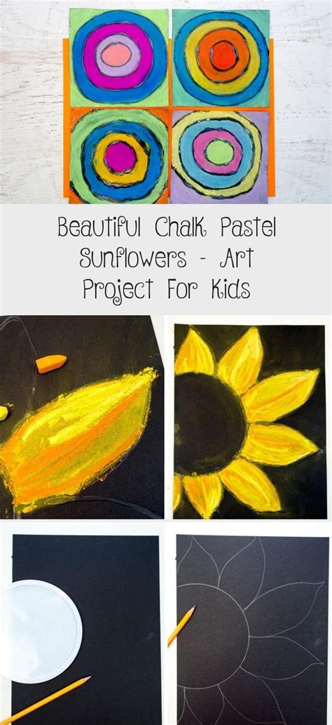 These Chalk Pastel Sunflowers Are So Colorful And Beautiful Kids Will