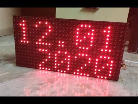 P Dot Matrix Display With Arduino Youtube