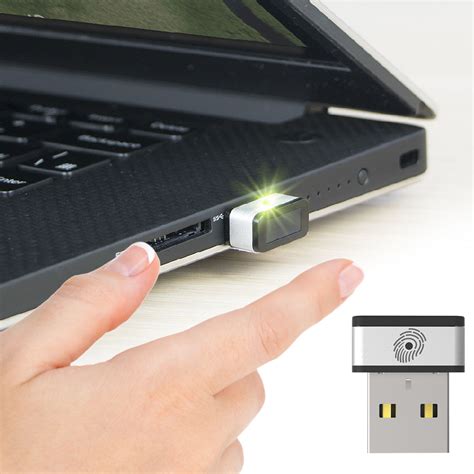 USB Fingerprint Reader for Windows 10 Hello, 360° Touch Fingerprint Recognition Lock Biometric ...