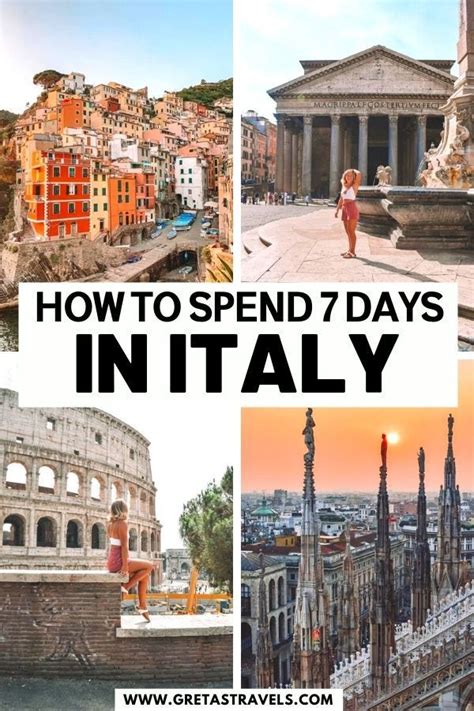 7 days in italy itinerary how to spend one week in italy – Artofit