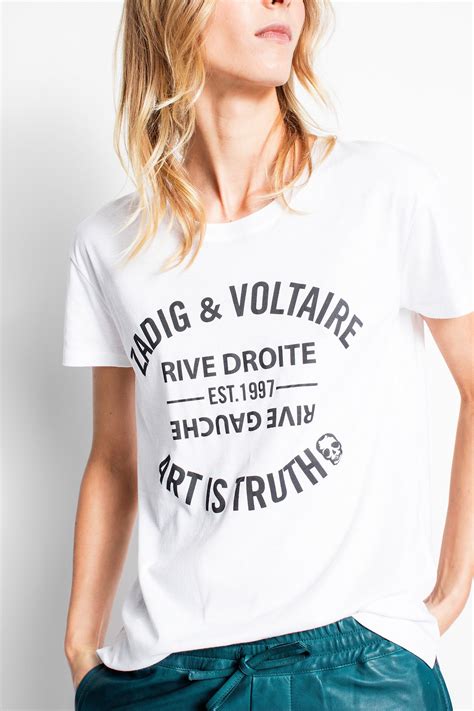 Zadig Voltaire Walk Blason Foil T Shirts 44 OFF