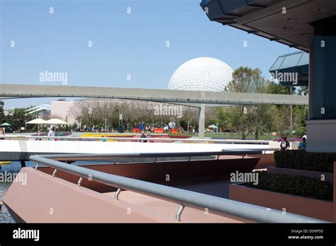 Orlando disney world epcot center geodesic dome monorail hi-res stock photography and images - Alamy