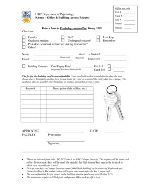 Fillable Online Psyclab1 Psych Ubc Access Form UBC Psychology S