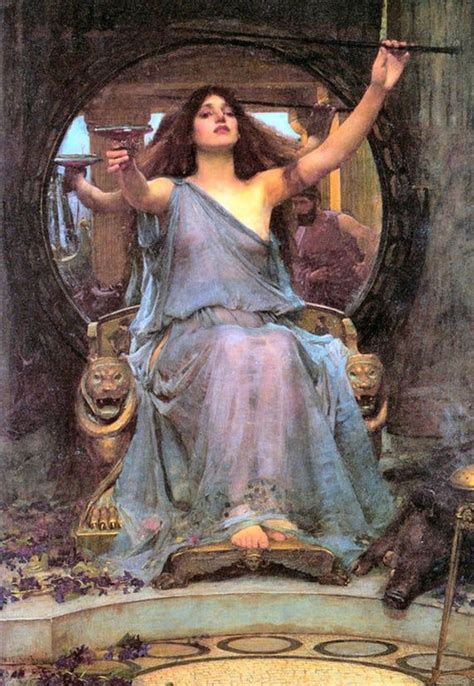 John William Waterhouse Circe Offering The Cup To Ulysses Print Poster