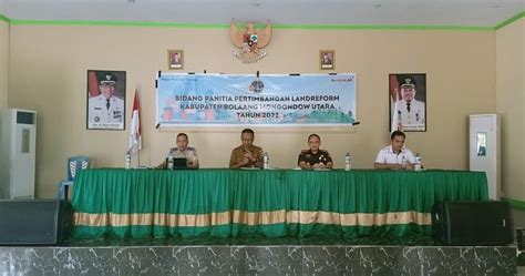 Sidang Panitia Pertimbangan Landreform Bolmut Tahun Suarasulut