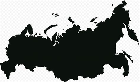 Download HD Black Russia Map PNG | Citypng