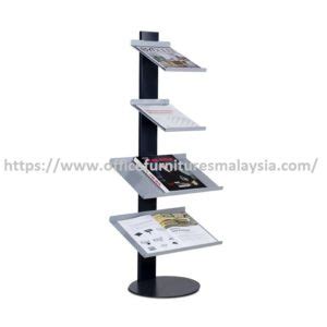 Tier Magazine Brochure Display Rack Rak Majalah Besi Online Shop