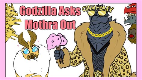 Godzilla Asks Mothra Out On A Date Godzilla Comic Dub Youtube