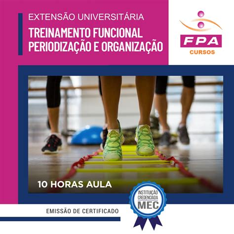 Extens O Universit Ria Curso Treinamento Funcional Organiza O