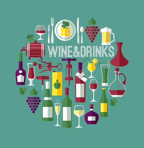 Illustration Of Wine Pattern Stock Vector Illustration Of Barrel