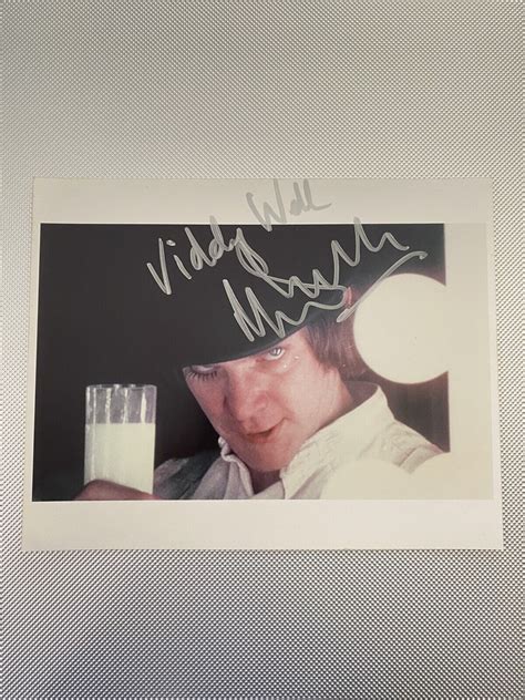 Mavin Malcolm Mcdowell Signed Kubricks Clockwork Orange 8x10 Photo