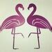 Flamingo Metal Wall Art With Ga Steel Translucent Powder Coat