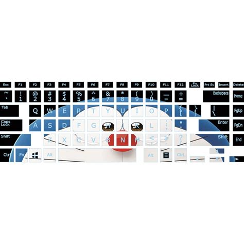 Jual Keyboard Sticker Laptop English Doraemon Background Bermacam Warna