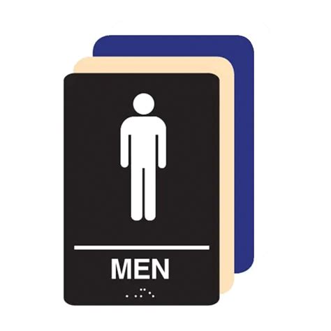 Men Ada Restroom Sign