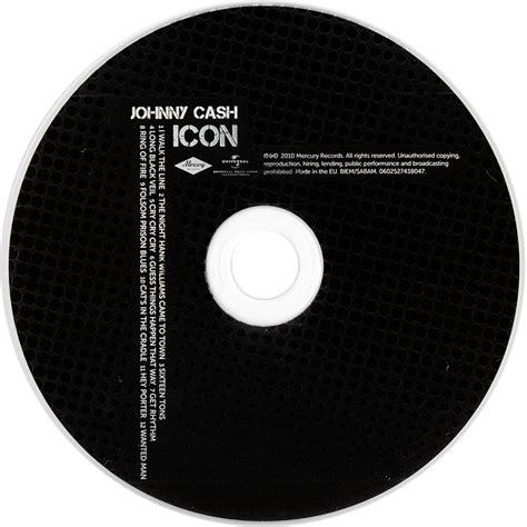 Car Tula Cd De Johnny Cash Icon Portada