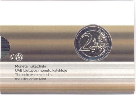 2 Euro Coincard Litauen 2021 Biosphärenreservat eurofischer