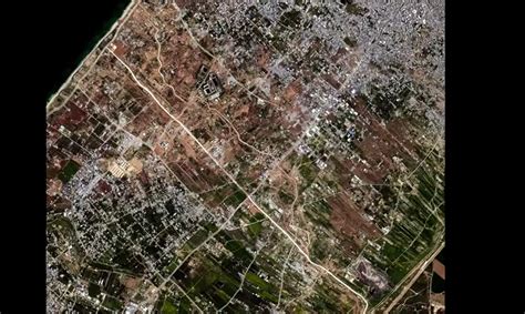 Onu Imagens De Satélite Mostram 35 De Construções Em Gaza Destruídas