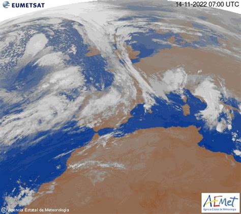 Aemet On Twitter Im Genes Meteosat Canal Ir De Las Ltimas H