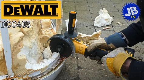 DeWalt 18V Brushless Angle Grinder DCG405 Full Review And Use YouTube