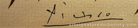 Pablo Picasso 18811973 Spainfrance Art Signature Dictionary