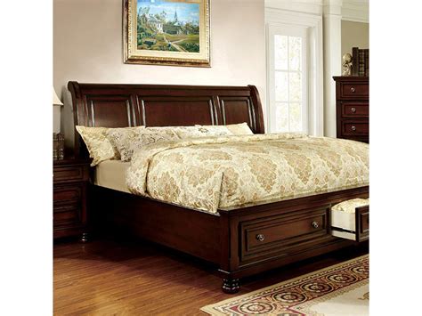 Northville Transitional Dark Cherry Queen Storage Platform Bed - Shop for Affordable Home ...