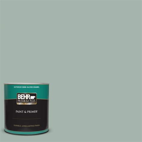 Behr Premium Plus Qt E Smokey Slate Semi Gloss Enamel Exterior