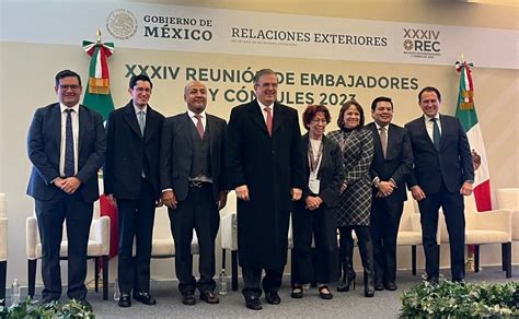 Inaugura Ebrard Reunión de Embajadores y Cónsules de la SRE