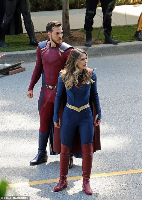 Melissa Benoist And Husband Chris Wood Share A Laugh In Costume While