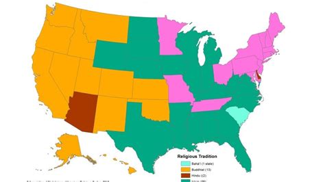 America’s Most Common Religions By State (Besides Christianity)