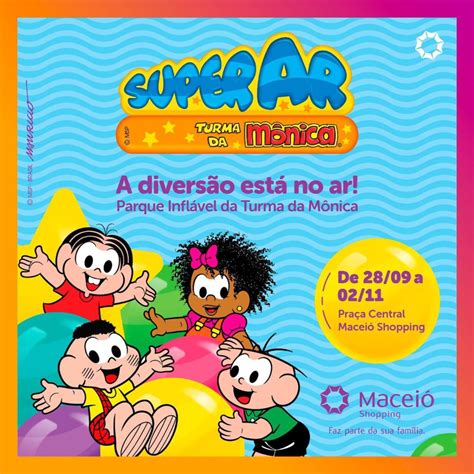 Maceió Shopping promove encontro personagens da Turma da Mônica